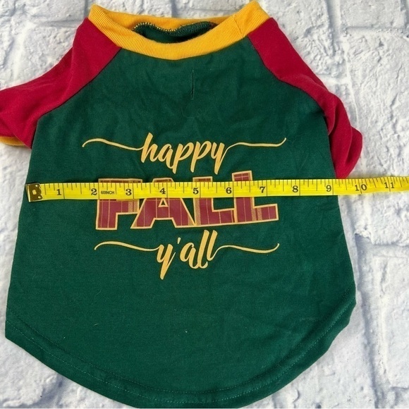 Fall costume, happy fall y'all, dog fall costume size small - Picture 5 of 7